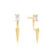 Gold Point Stud Ear Jackets